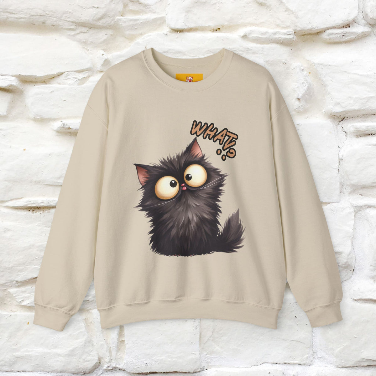"What'' |Cat Sweatshirt | Nunu&Miao Studio