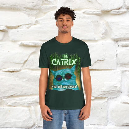 ''The Catrix: What Will You Choose?'' Cat T-Shirt | Nunu&Miao Studio - Nunu&Miao Studio