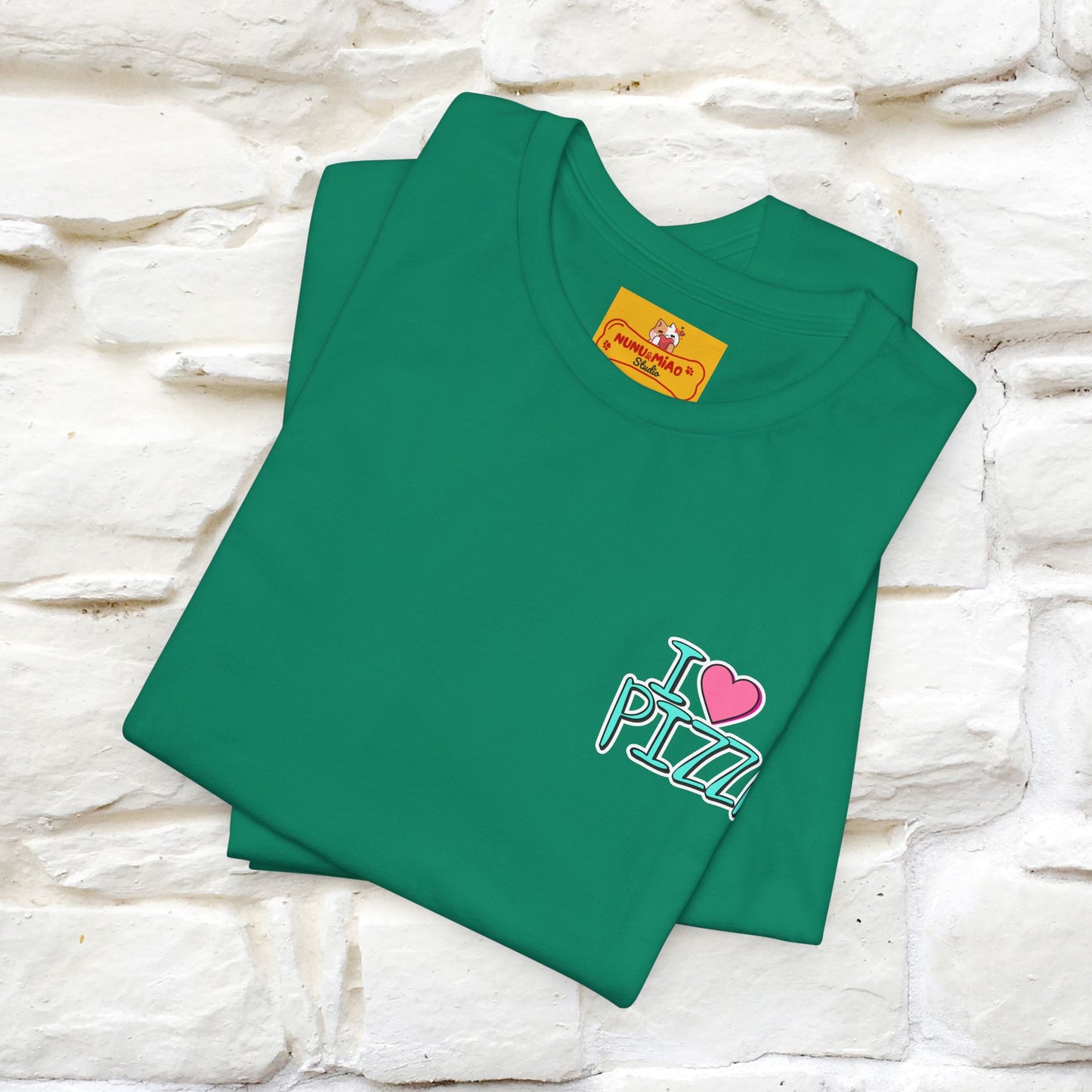 "I Love Pizza"| Cat T-shirt | Nunu&Miao Studio - Nunu&Miao Studio