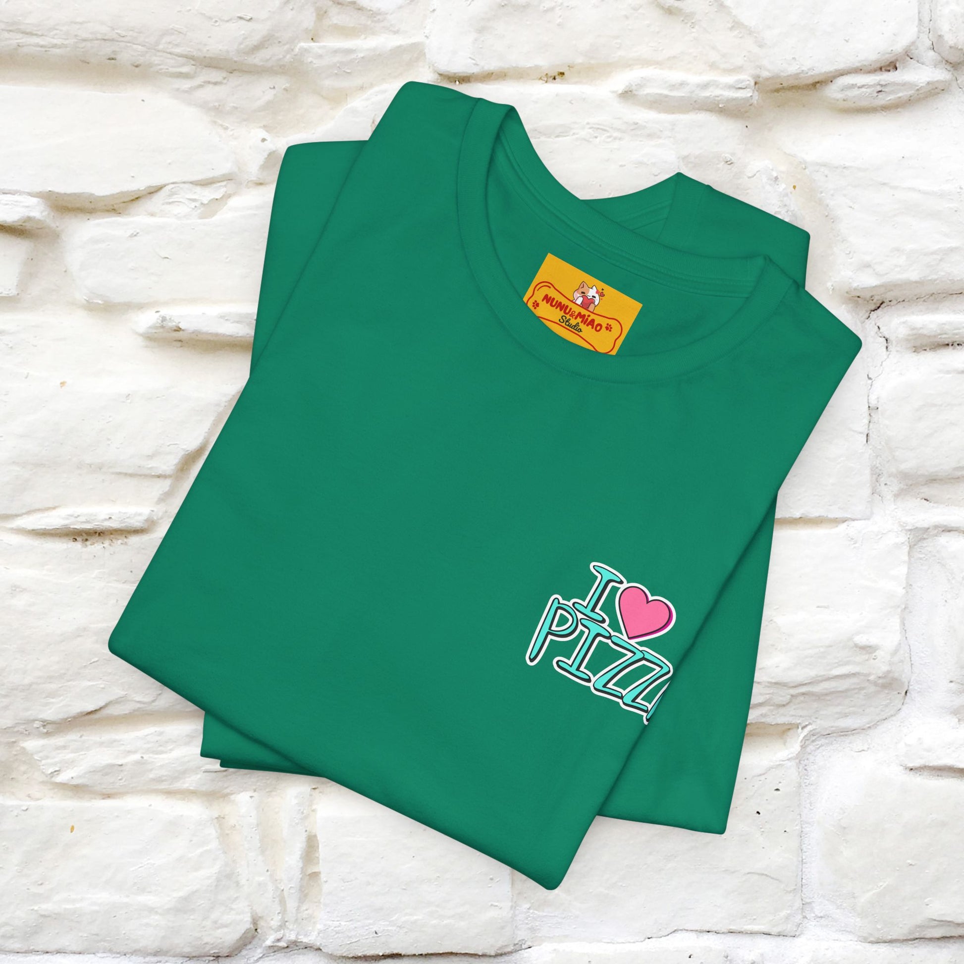"I Love Pizza"| Cat T-shirt | Nunu&Miao Studio - Nunu&Miao Studio