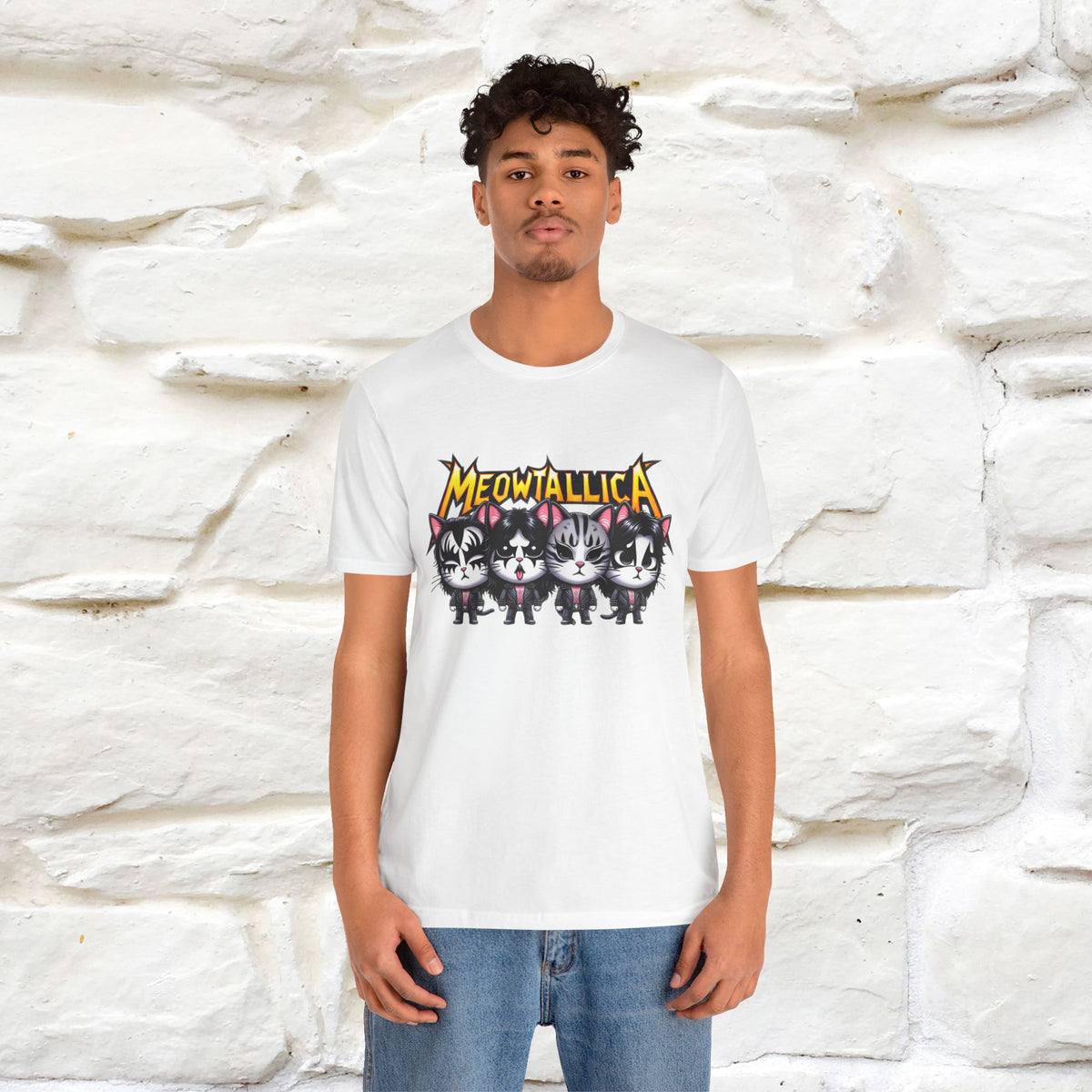 Meowtallica T-Shirt | Rock-Inspired Cat Tee| Nunu&Miao Studio