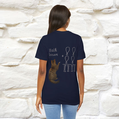“Math teachers have too many functions.”|  Cat T-Shirt | Front & Back Design | Nunu&Miao Studio