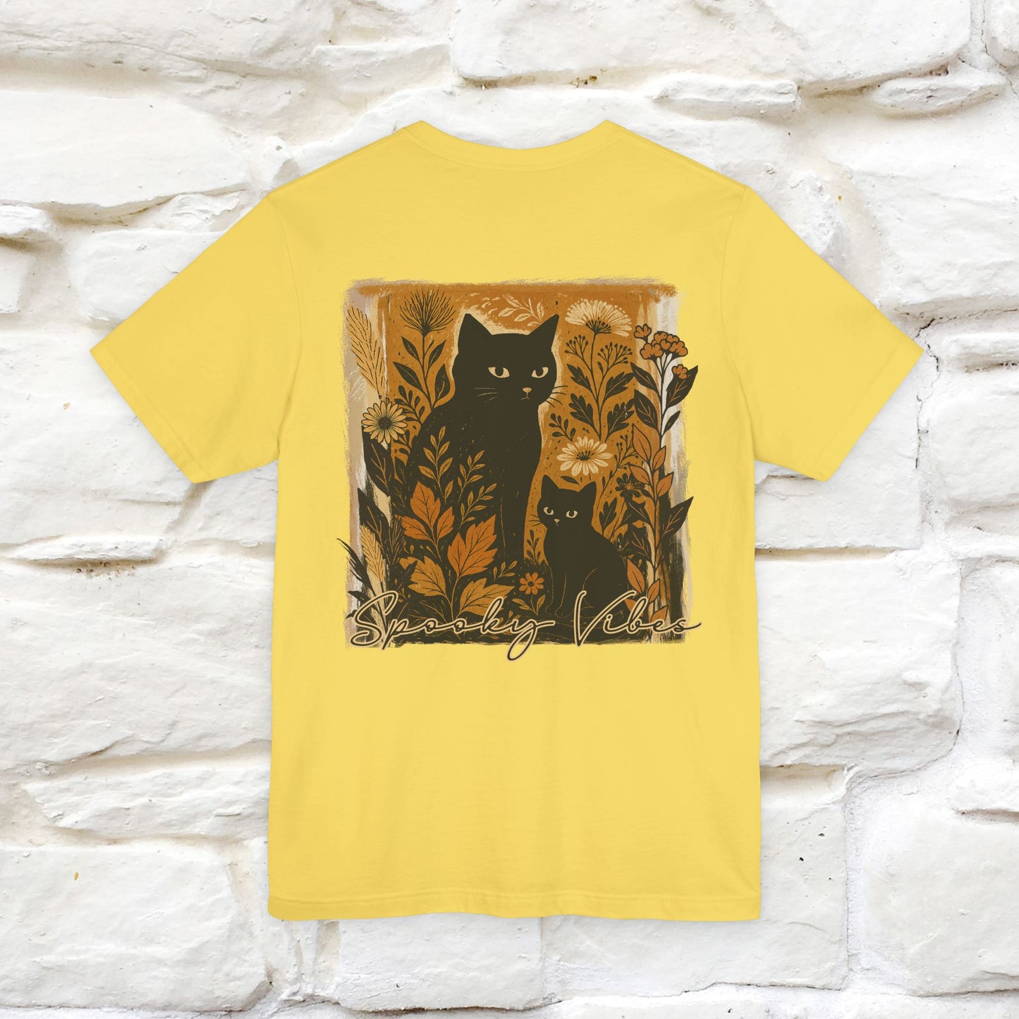 "Spooky Vibes" Cat T-shirt |Nunu&Miao Studio - Nunu&Miao Studio