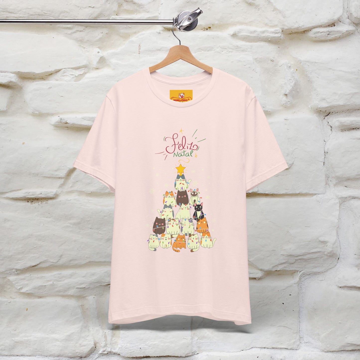 "Feliz Natal" Cat T-shirt|Nunu&Miao Studio - Nunu&Miao Studio