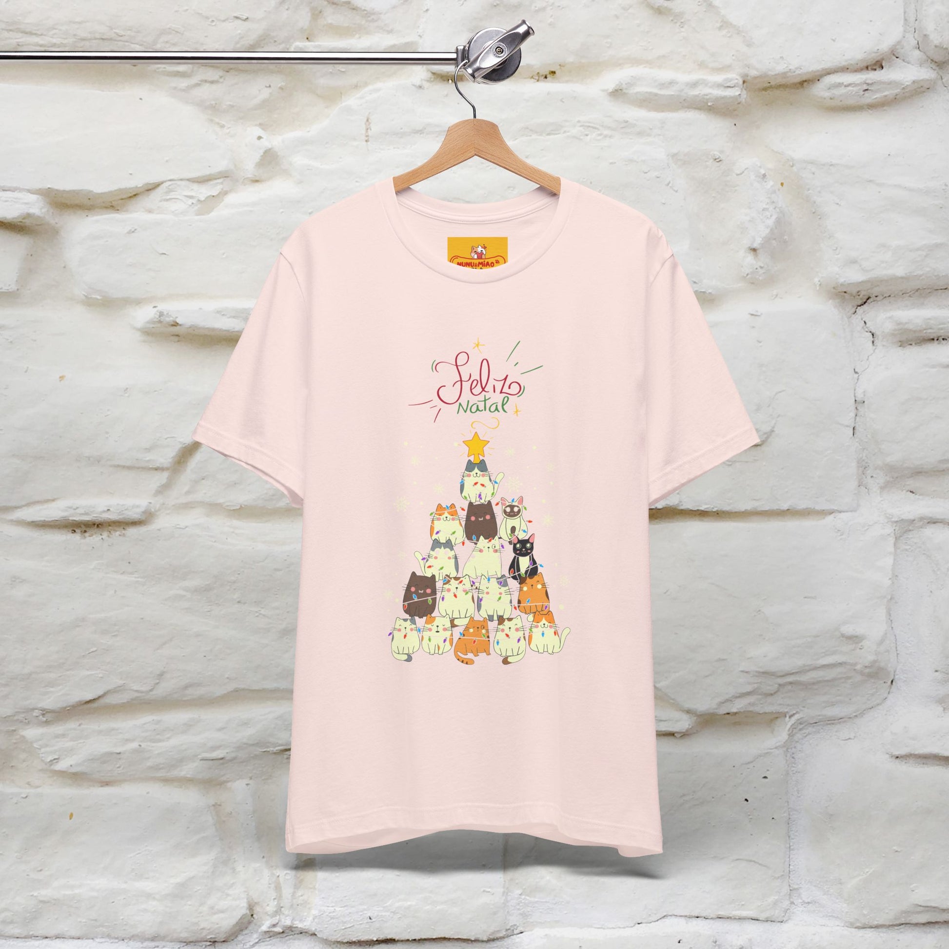 "Feliz Natal" Cat T-shirt|Nunu&Miao Studio - Nunu&Miao Studio