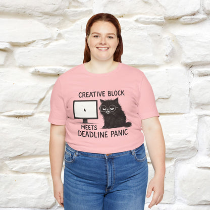 "Creative Block Meets Deadline..." |Cat T-Shirt | Nunu&Miao Studio - Nunu&Miao Studio
