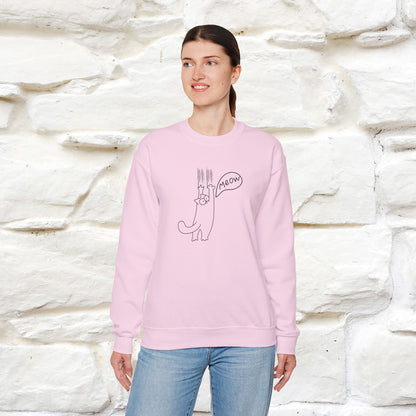 ''Meow.'' |Cat Sweatshirt | Nunu&Miao Studio