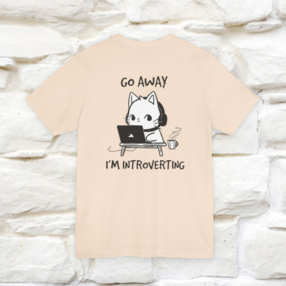 ''Go Away, I’m Introverting'' Cat T-Shirt | Nunu & Miao Studio - Nunu&Miao Studio