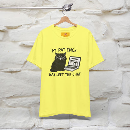 "My Patience Has Left The Chat" |Cat T-Shirt | Nunu&Miao Studio - Nunu&Miao Studio