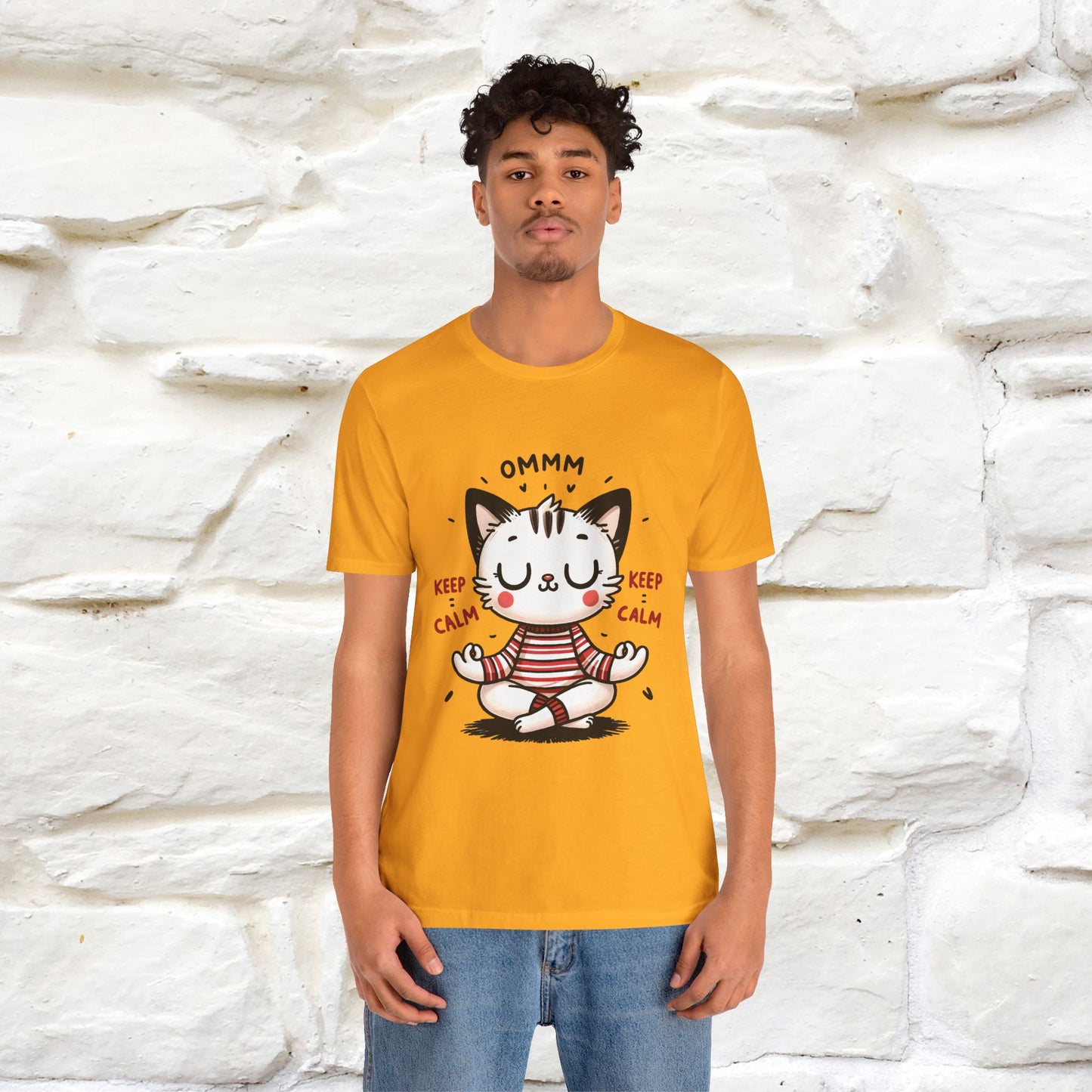 Ommm, Keep Calm | Relaxed Cat Shirt for Men & Women | 100% Cotton* - Nunu&Miao Studio