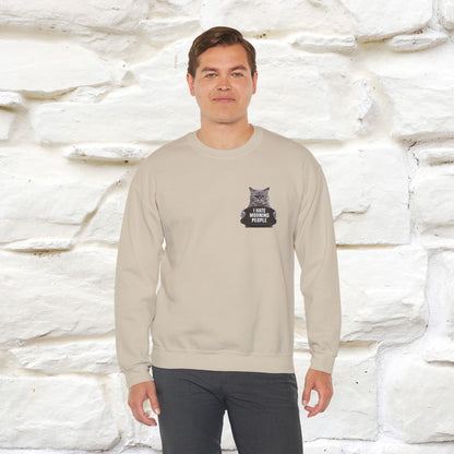 "I Hate Morning People'' |Cat Sweatshirt | Nunu&Miao Studio