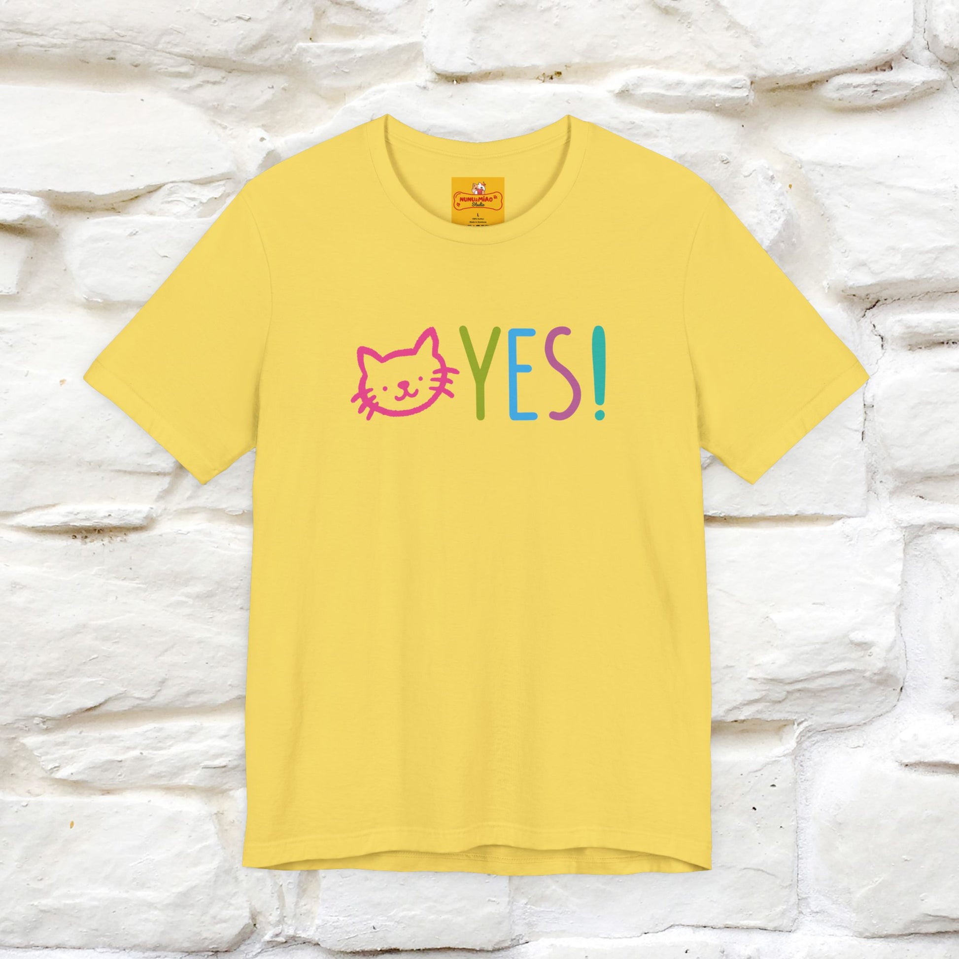 "Yes, Just Do It" Cat T-Shirt| Front & Back Design | Nunu&Miao Studio - Nunu&Miao Studio