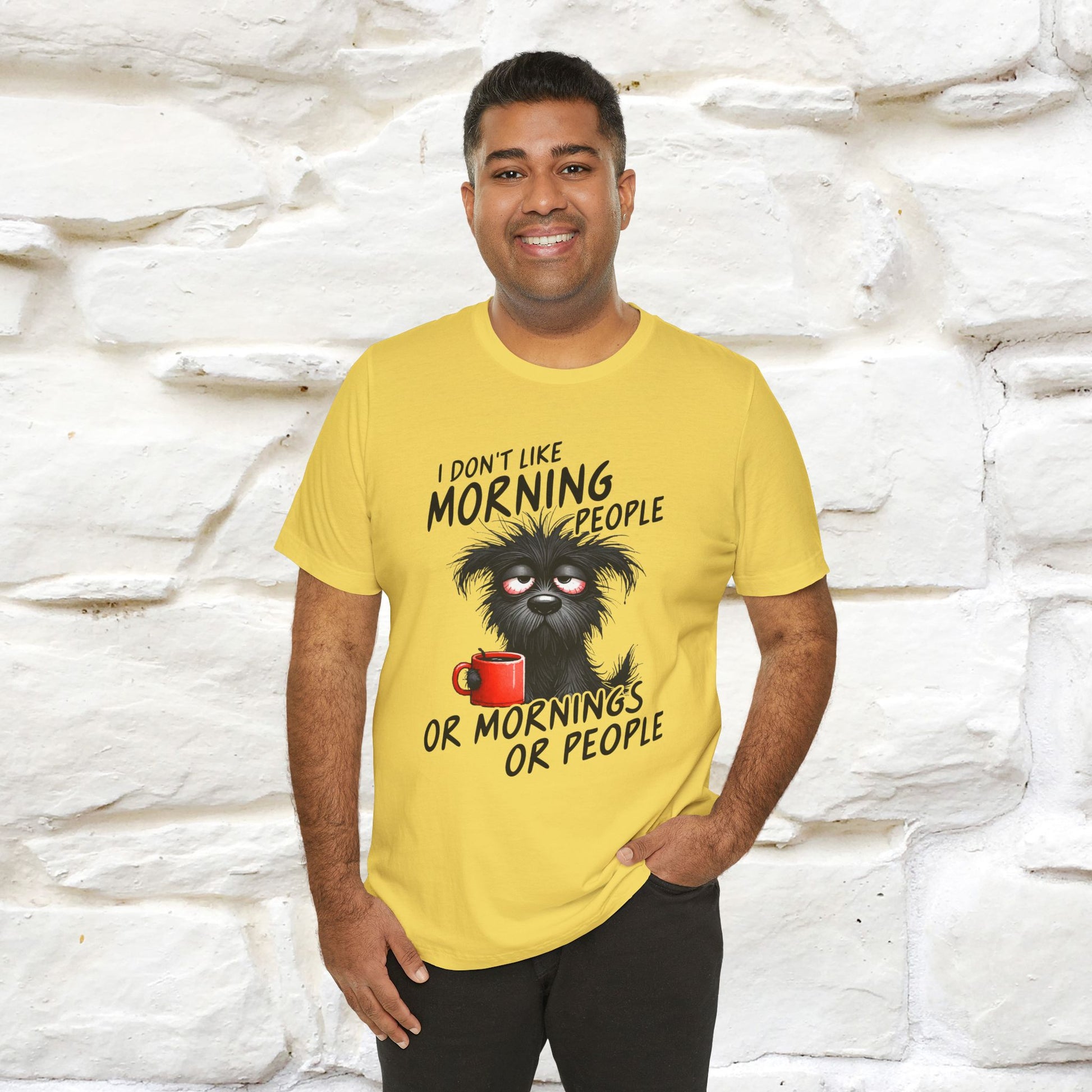 "I Don't Like Morning People..." Funny T-shirt |Nunu&Miao Studio - Nunu&Miao Studio