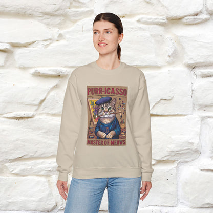 "Purr-icasso.'' |Cat Sweatshirt | Nunu&Miao Studio