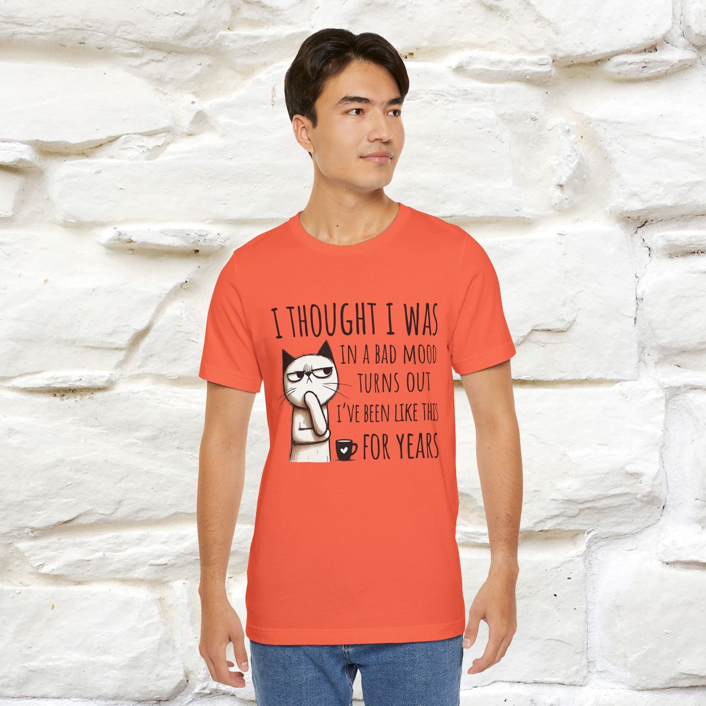 "I Thought I was In A Bad Mood.. " Cat  T-shirt |Nunu&Miao Studio - Nunu&Miao Studio