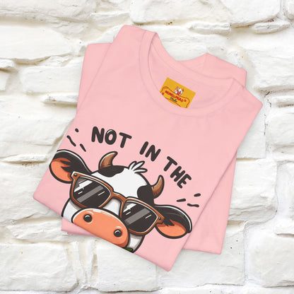 Not In The Moood – Funny Cow Pun T-Shirt | Nunu & Miao Studio - Nunu&Miao Studio