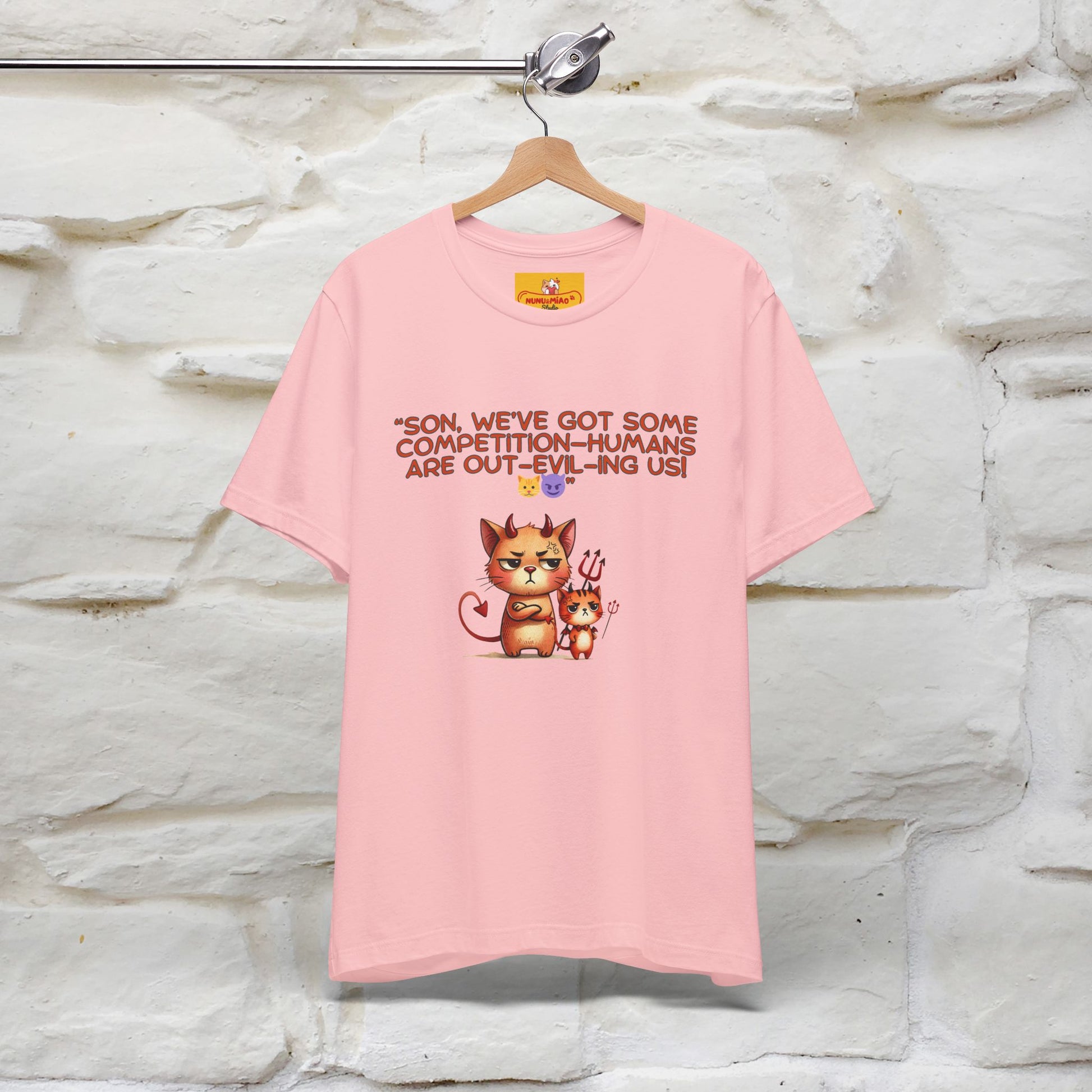 "Humans Are Out-Evil-Ing Us." Cat  T-shirt |Nunu&Miao Studio - Nunu&Miao Studio