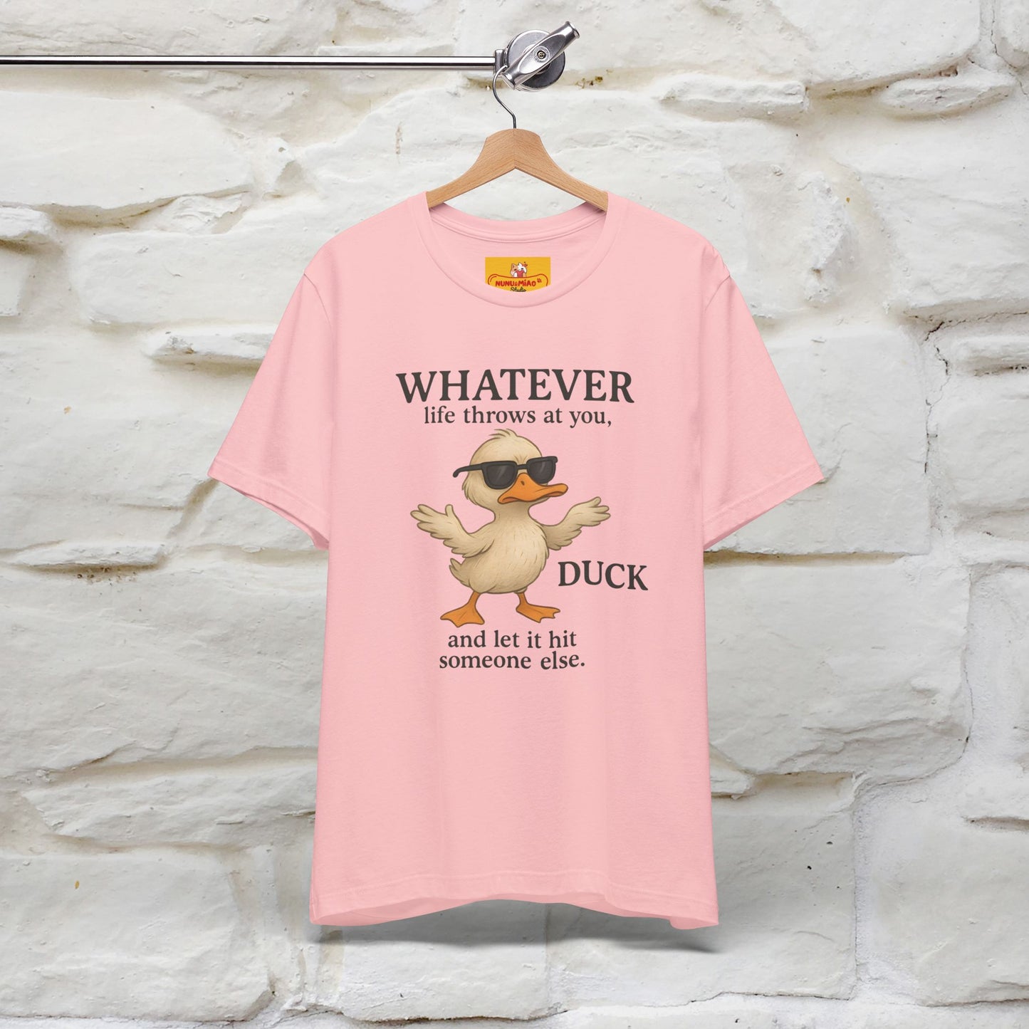 "Whatever Life Throws At You " Funny Duck T-shirt |Nunu&Miao Studio - Nunu&Miao Studio