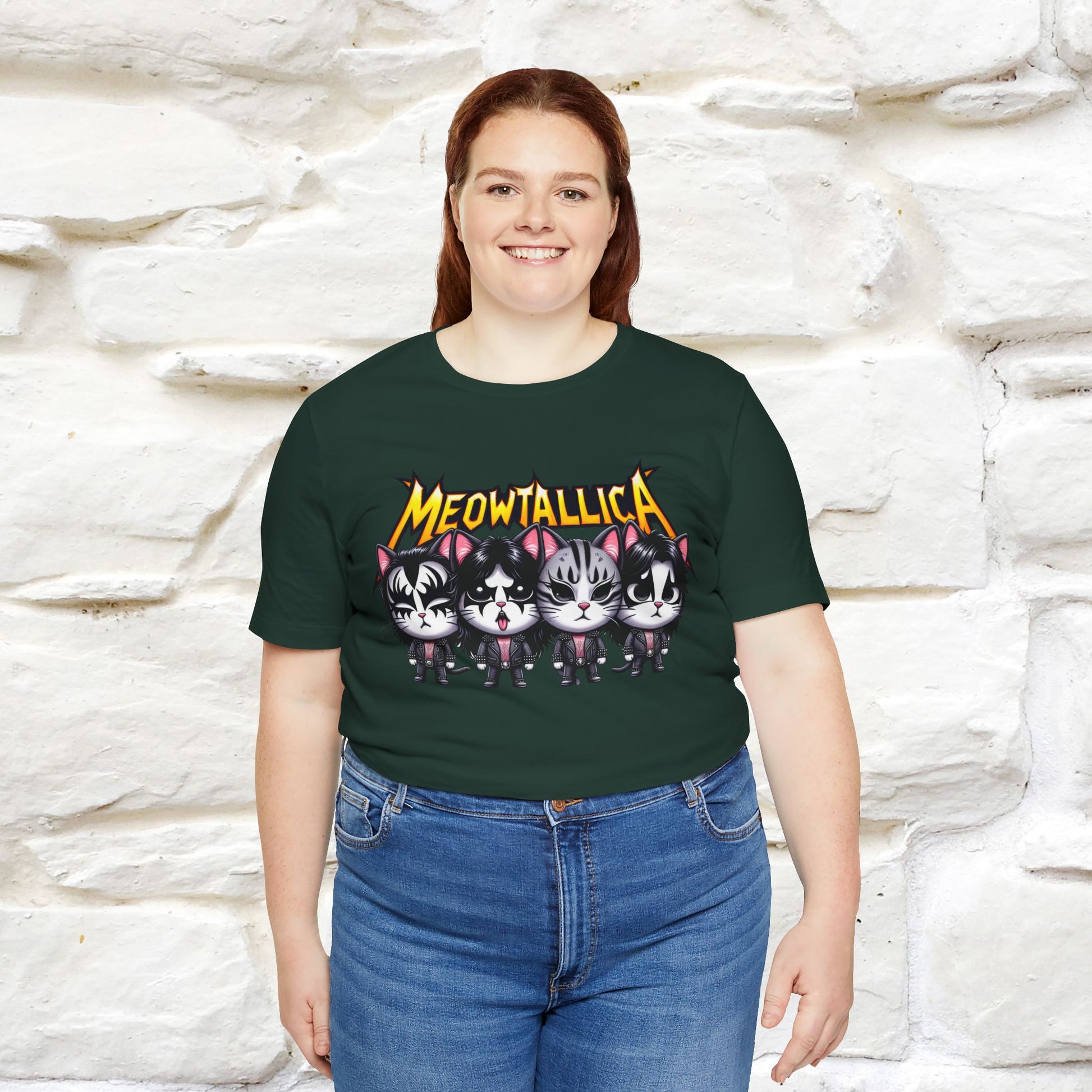 Meowtallica T-Shirt | Rock-Inspired Cat Tee| Nunu&Miao Studio - Nunu&Miao Studio