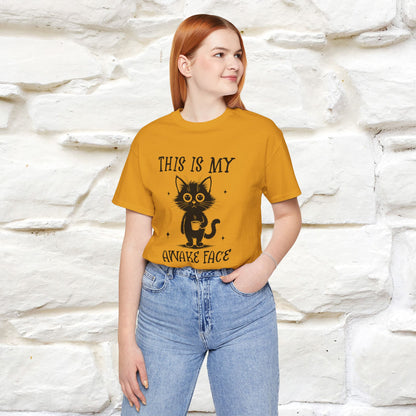 "This is My Awake Face" Cat T-Shirt | Funny Design | Nunu&Miao Studio - Nunu&Miao Studio