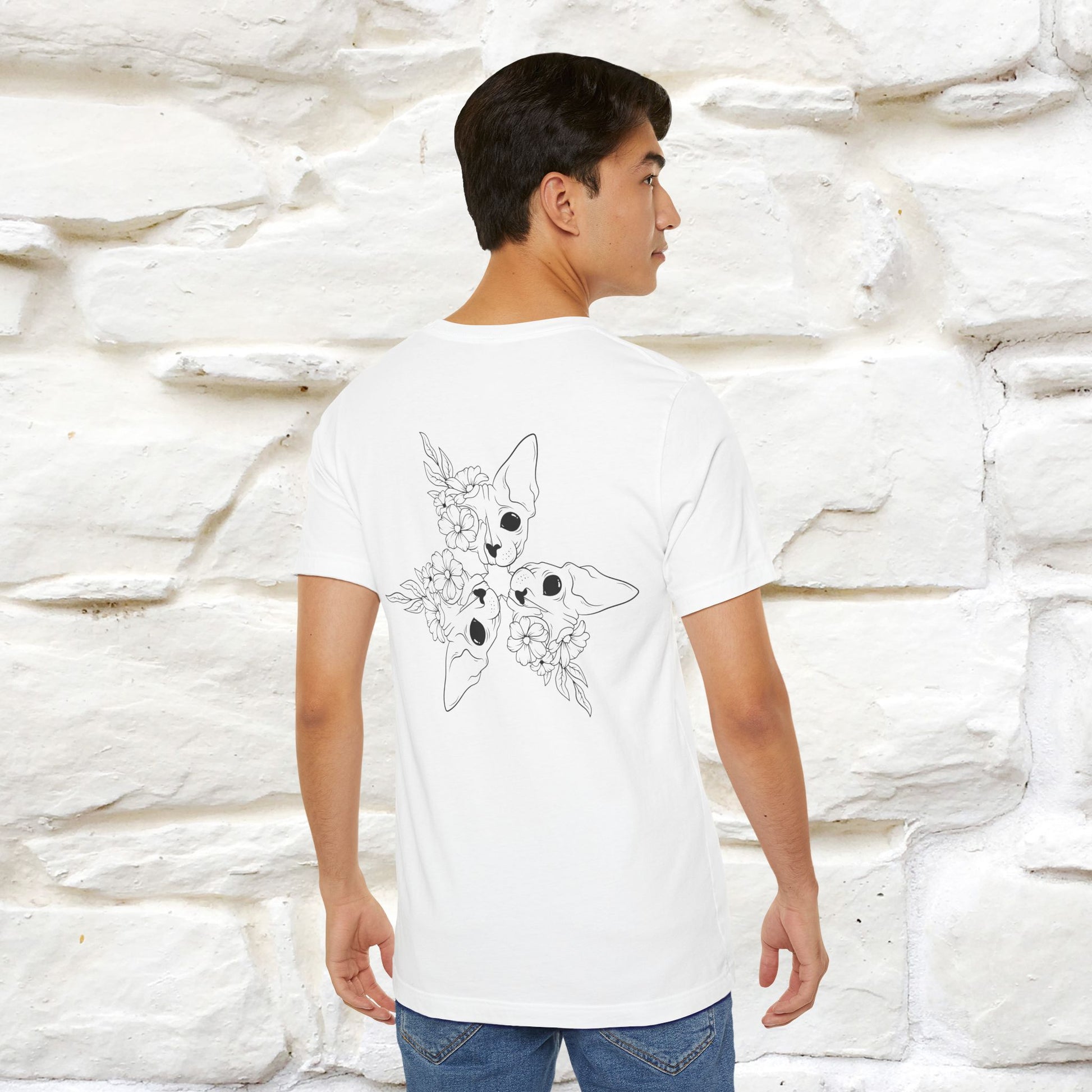 "Trinity'' Cat T-Shirt Front and Back Design | Nunu&Miao Studio - Nunu&Miao Studio