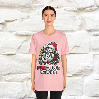 “Purr-Fectly Naughty” | Cat T-Shirt | Nunu&Miao Studio