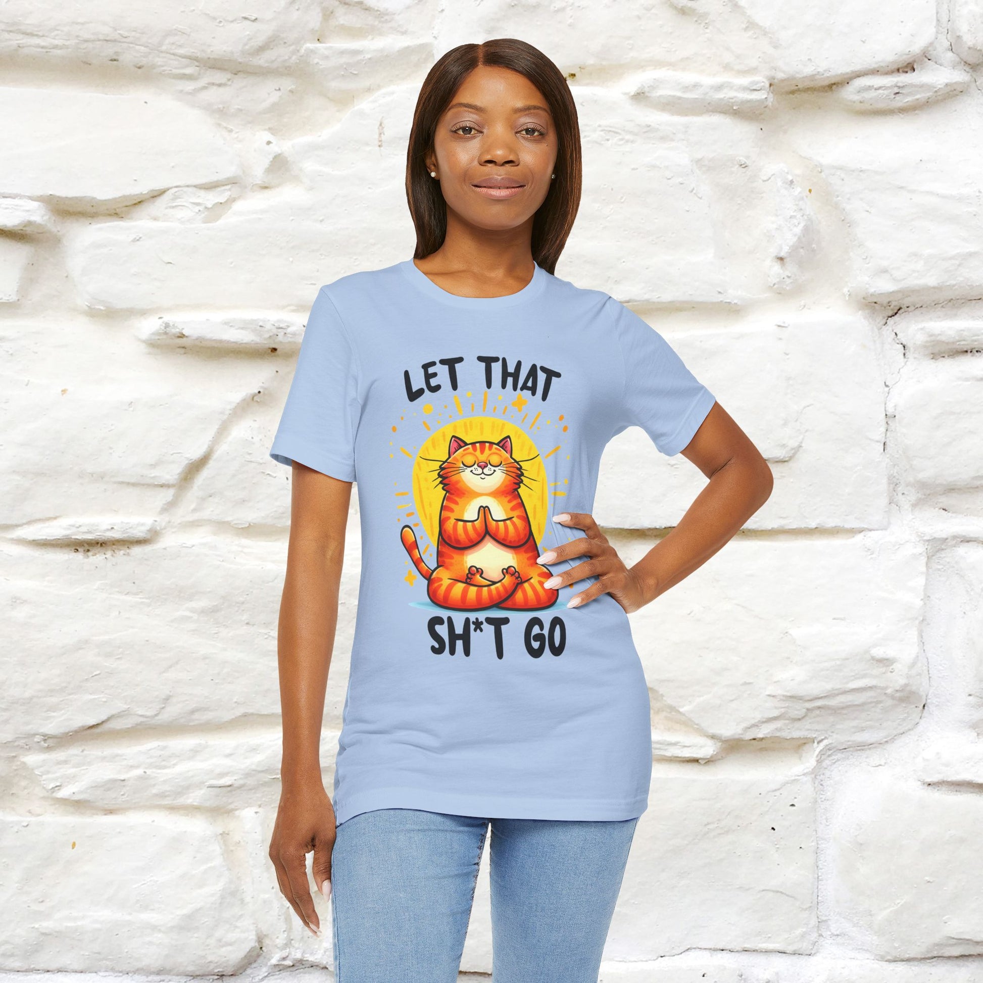"Let That Sh*t Go" Cat T-shirt |Nunu&Miao Studio - Nunu&Miao Studio