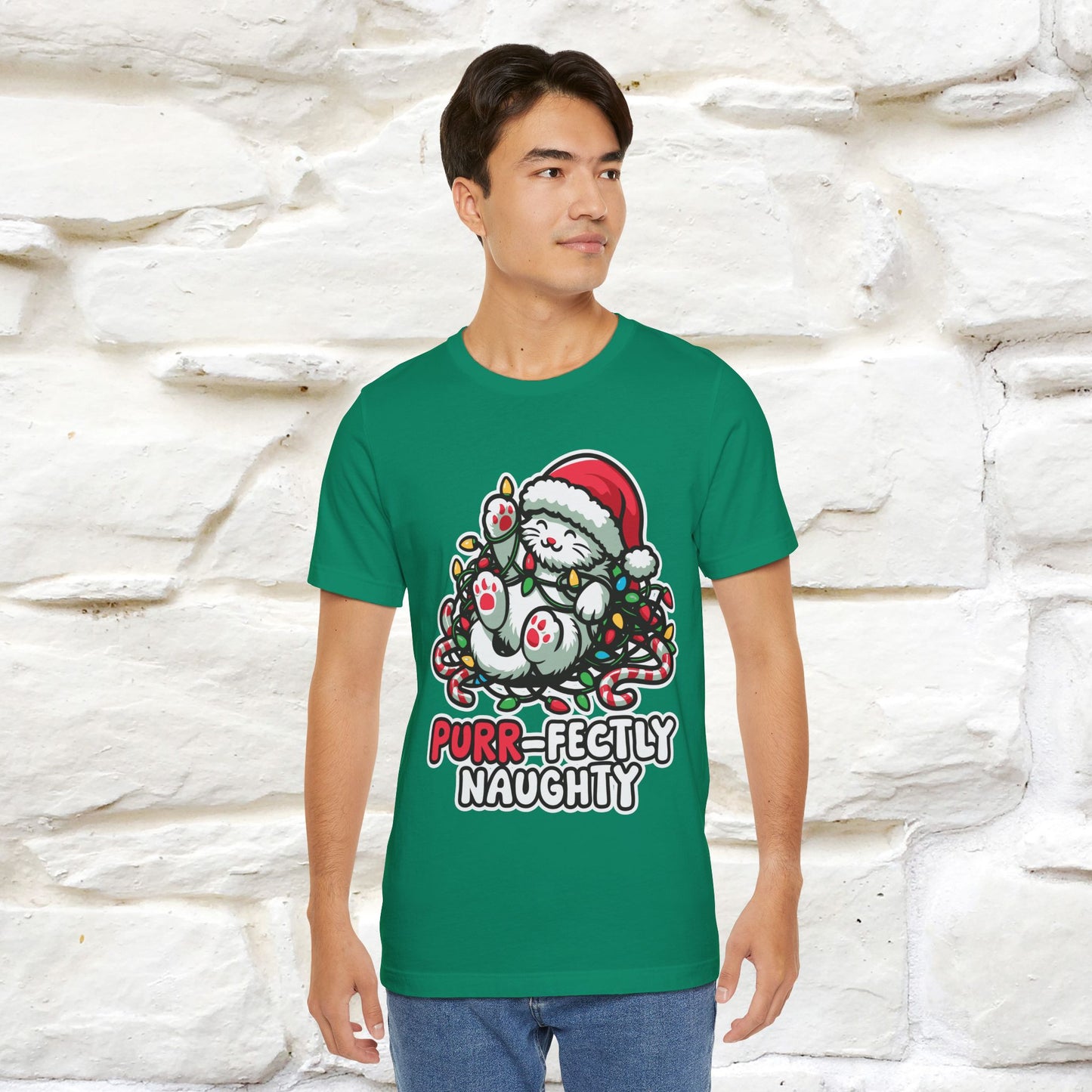 “Purr-Fectly Naughty” | Cat T-Shirt | Nunu&Miao Studio