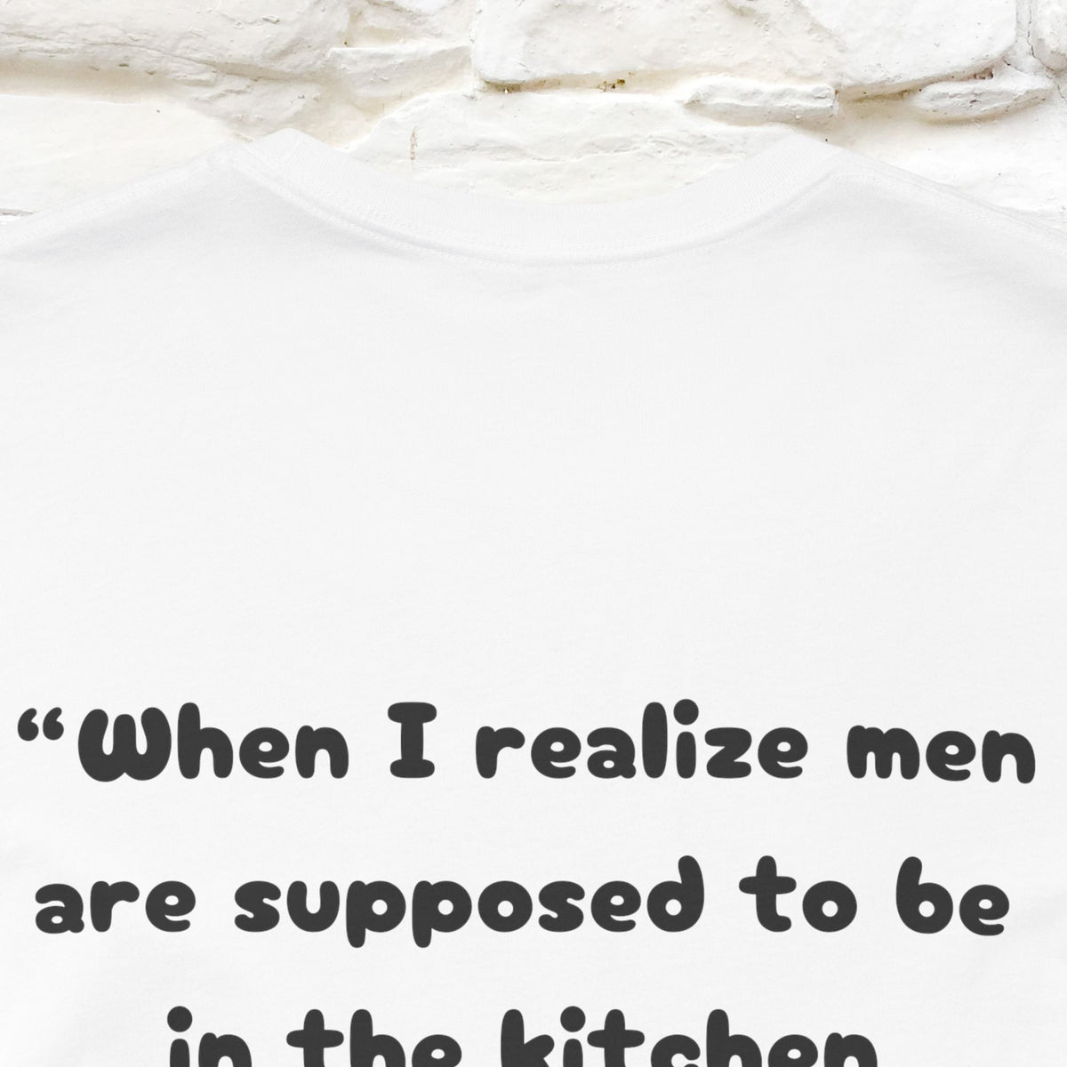 ’“When I realize men are ...." Funny Cat T-Shirt | Nunu&Miao Studio