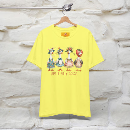 "Just A Silly Goose" Cute T-shirt |Nunu&Miao Studio - Nunu&Miao Studio