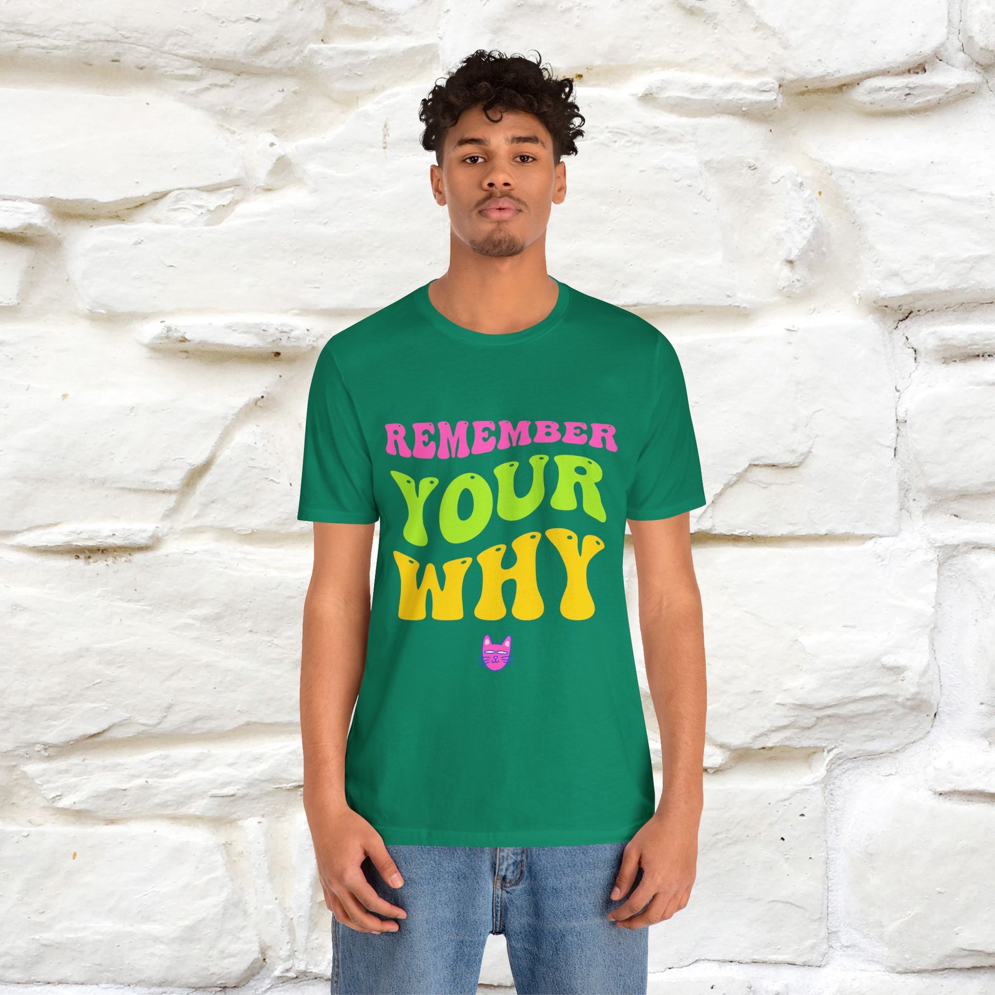 "Remember Your Why" |Cat T-Shirt | Nunu&Miao Studio - Nunu&Miao Studio