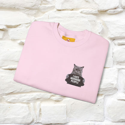 "I Hate Morning People'' |Cat Sweatshirt | Nunu&Miao Studio