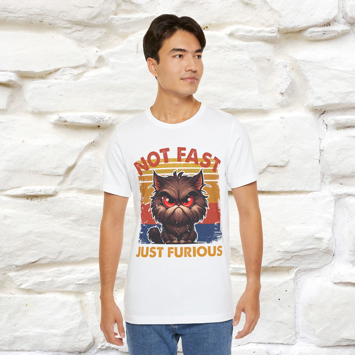 Not Fast, Just Furious |  Sarcastic Cat T-Shirt | Nunu&Miao Studio - Nunu&Miao Studio