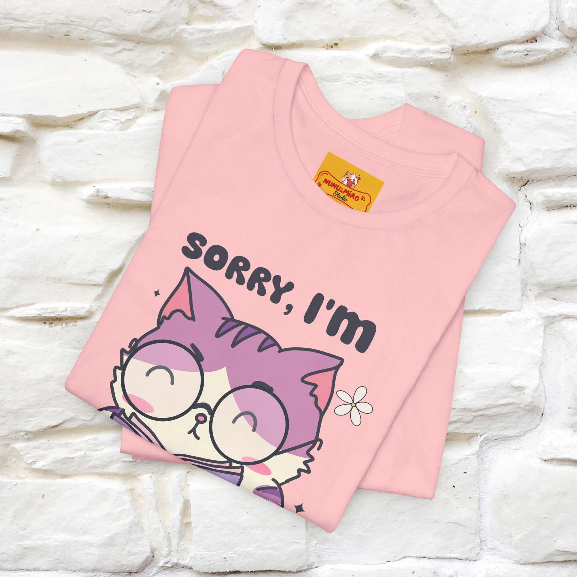 ''Sorry I am All Booked Up| Cute Cat T-Shirt |Nunu&Miao Studio - Nunu&Miao Studio