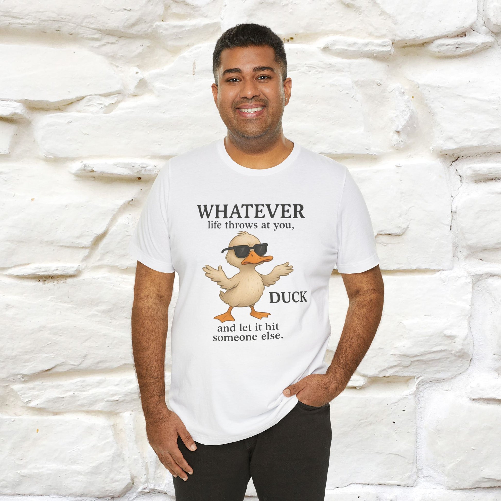 "Whatever Life Throws At You " Funny Duck T-shirt |Nunu&Miao Studio - Nunu&Miao Studio