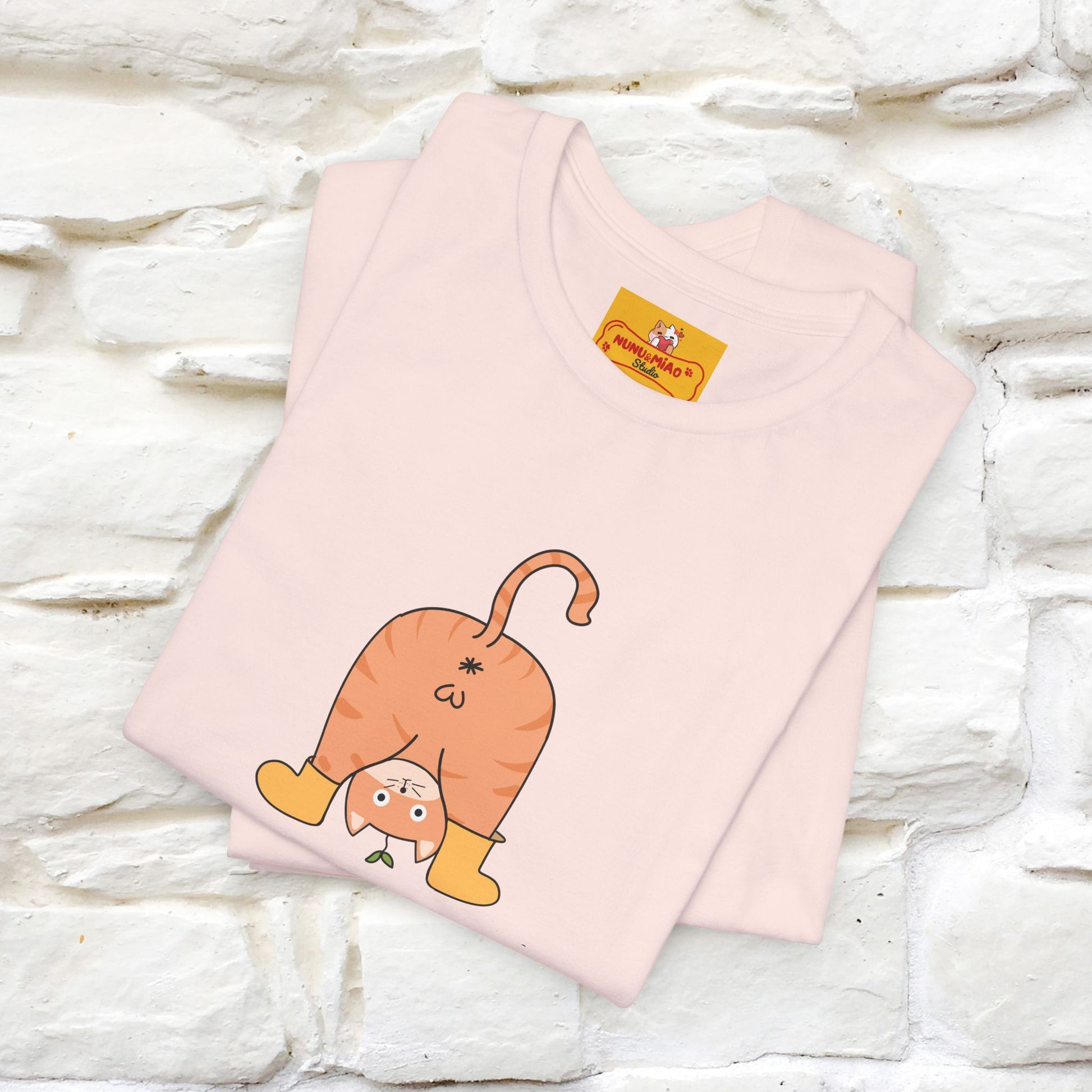 "Sometimes You Need to Look at Life from a Different Perspective" Cat T-Shirt | Front & Back Design | Nunu&Miao Studio - Nunu&Miao Studio