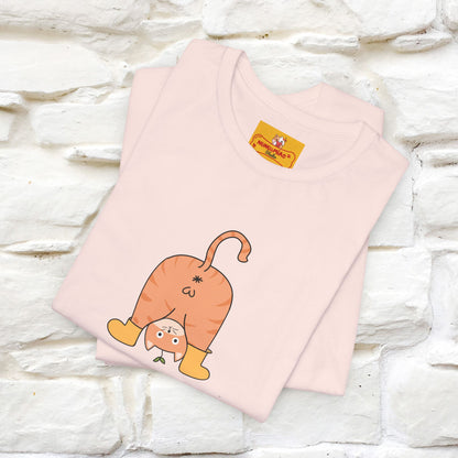 "Sometimes You Need to Look at Life from a Different Perspective" Cat T-Shirt | Front & Back Design | Nunu&Miao Studio - Nunu&Miao Studio