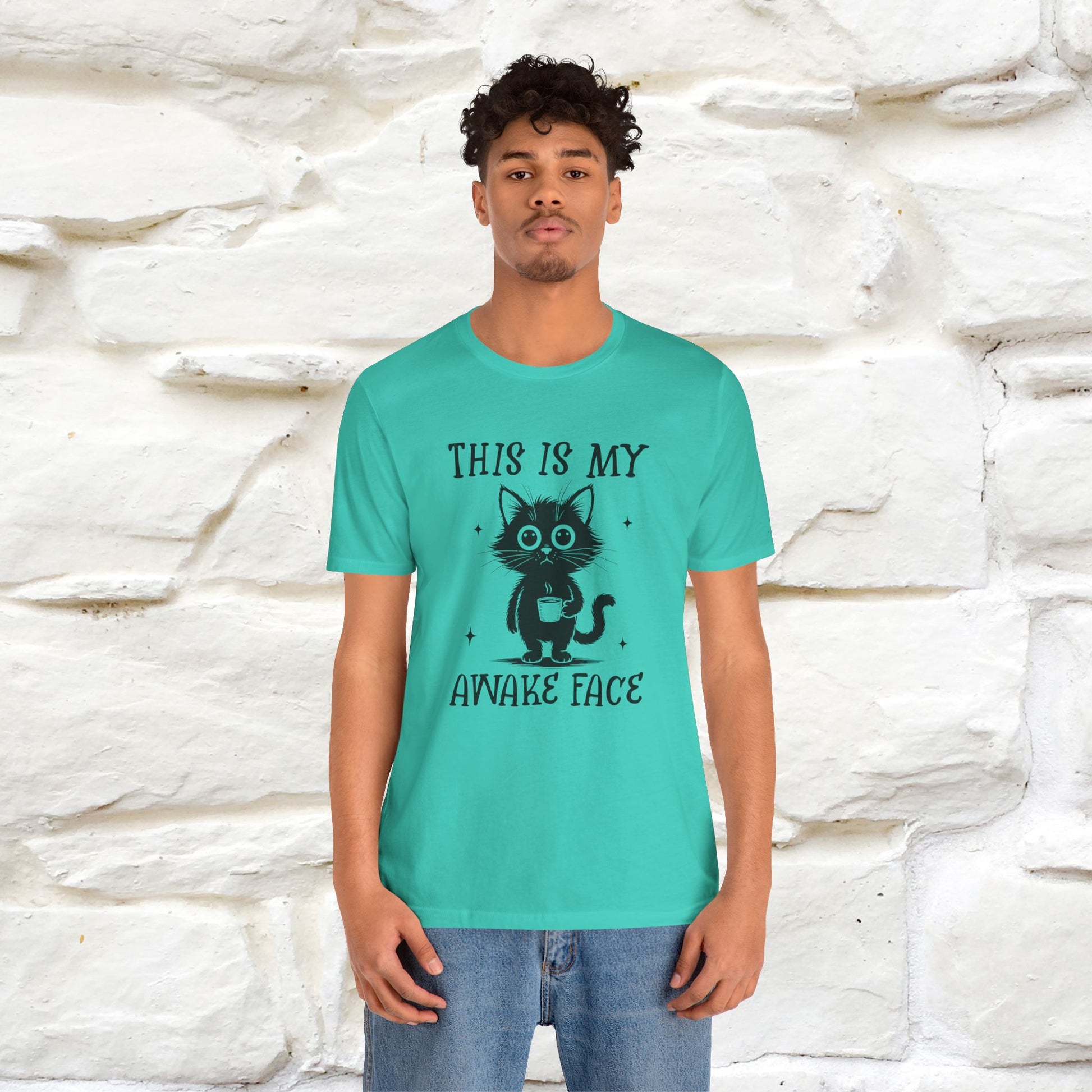 "This is My Awake Face" Cat T-Shirt | Funny Design | Nunu&Miao Studio - Nunu&Miao Studio