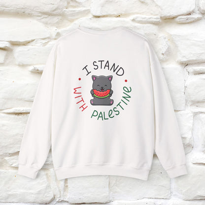 "I Stand With Palestine'' |Cat Sweatshirt | Nunu&Miao Studio
