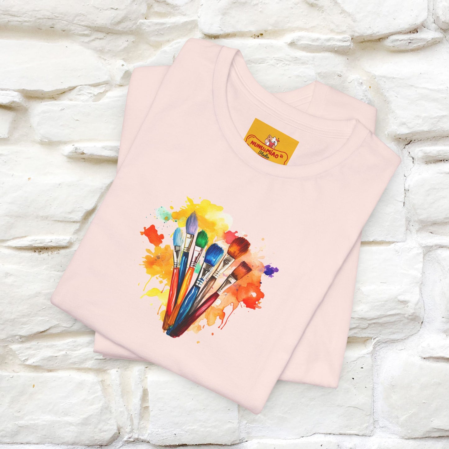 "Il Pittore'' Cat T-Shirt Front and Back Design | Nunu&Miao Studio - Nunu&Miao Studio