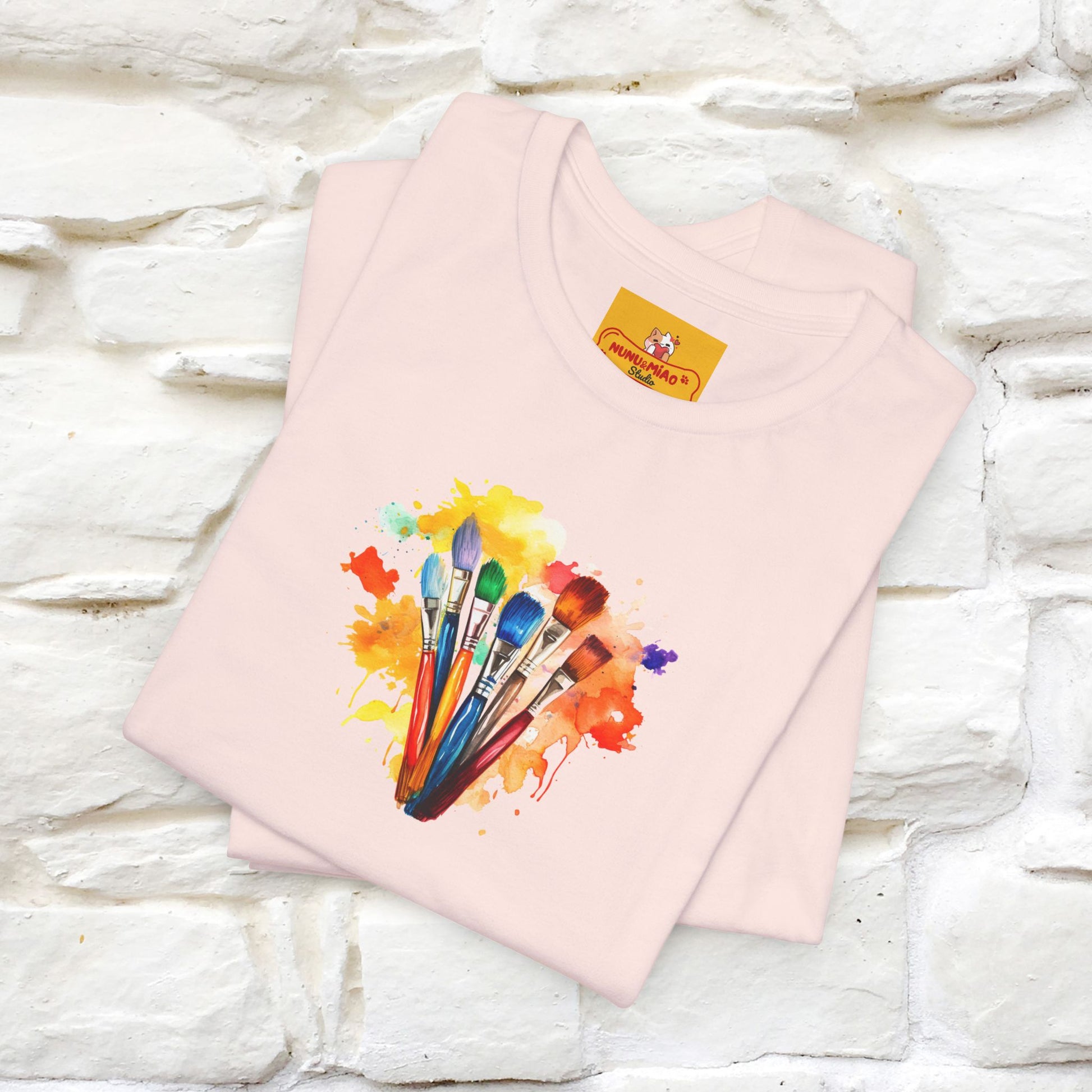 "Il Pittore'' Cat T-Shirt Front and Back Design | Nunu&Miao Studio - Nunu&Miao Studio