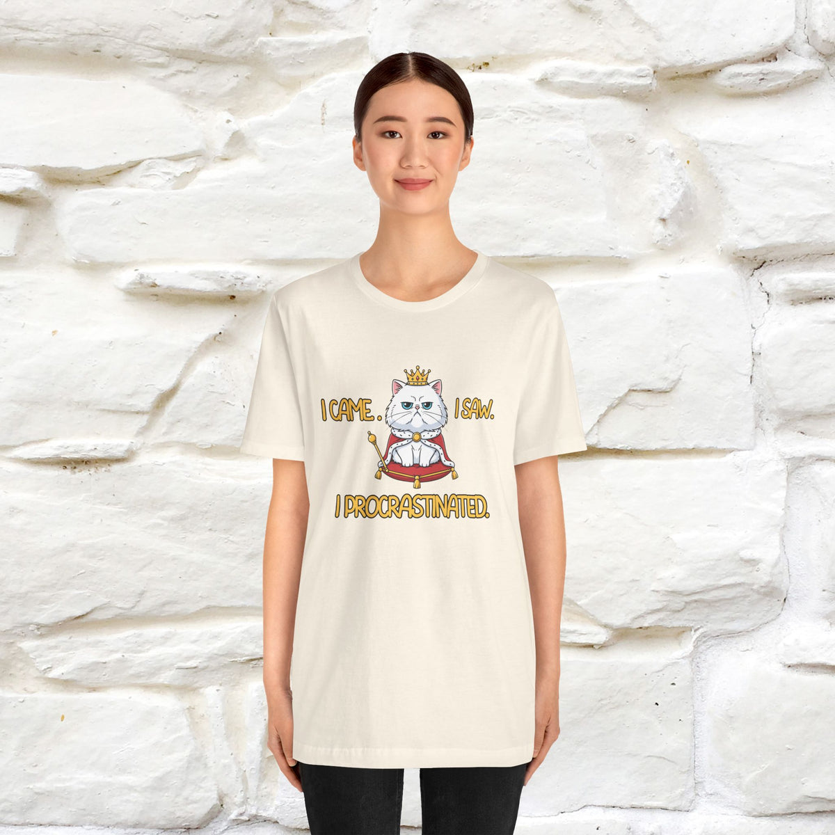 ''“I came. I saw. I procrastinated.''| Funny T-Shirt | Nunu&Miao Studio