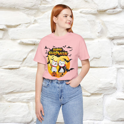 "Happy Halloween Cat Couple " Cat  T-shirt |Nunu&Miao Studio - Nunu&Miao Studio