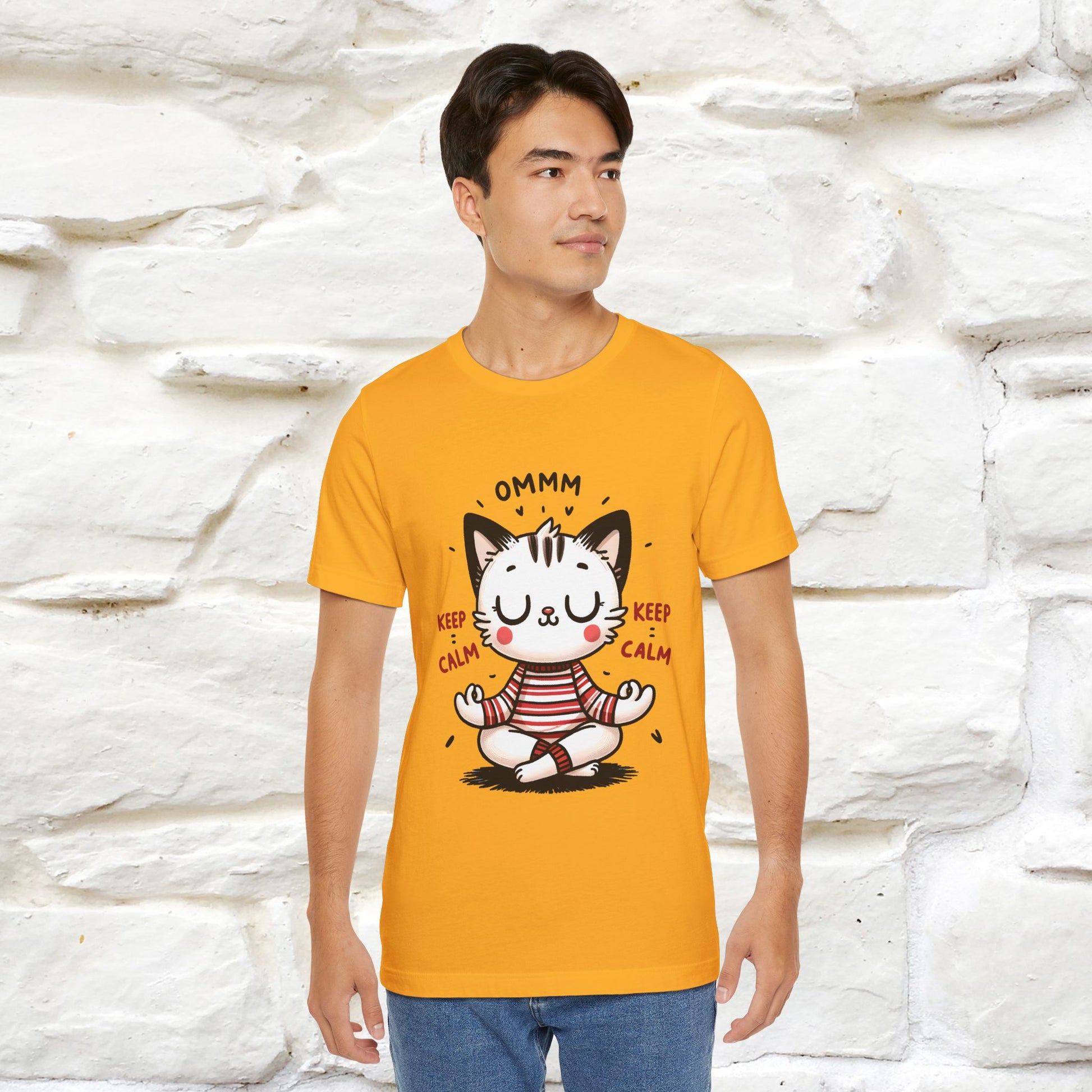 Ommm, Keep Calm | Relaxed Cat Shirt for Men & Women | 100% Cotton* - Nunu&Miao Studio