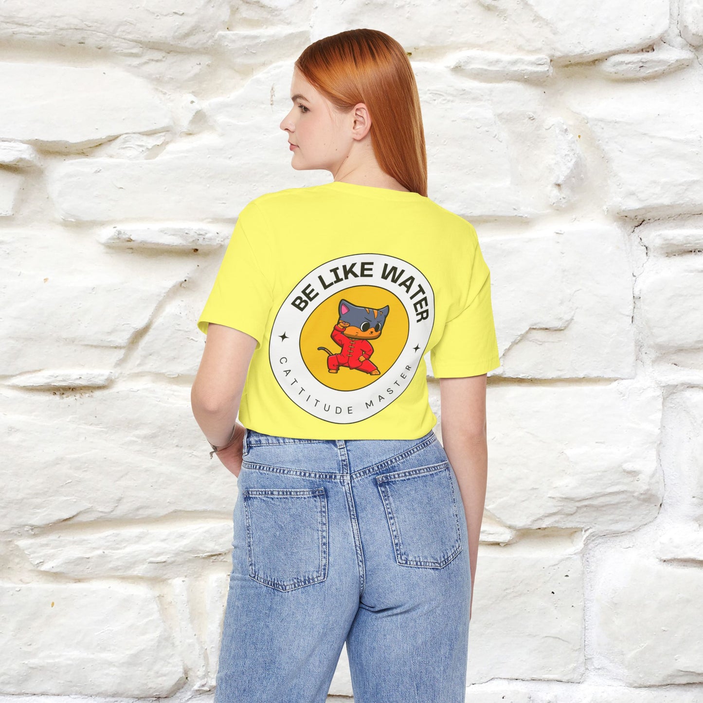 "Be Like Water: Cattitude Master | Cat T-Shirt |Nunu&Miao Studio - Nunu&Miao Studio