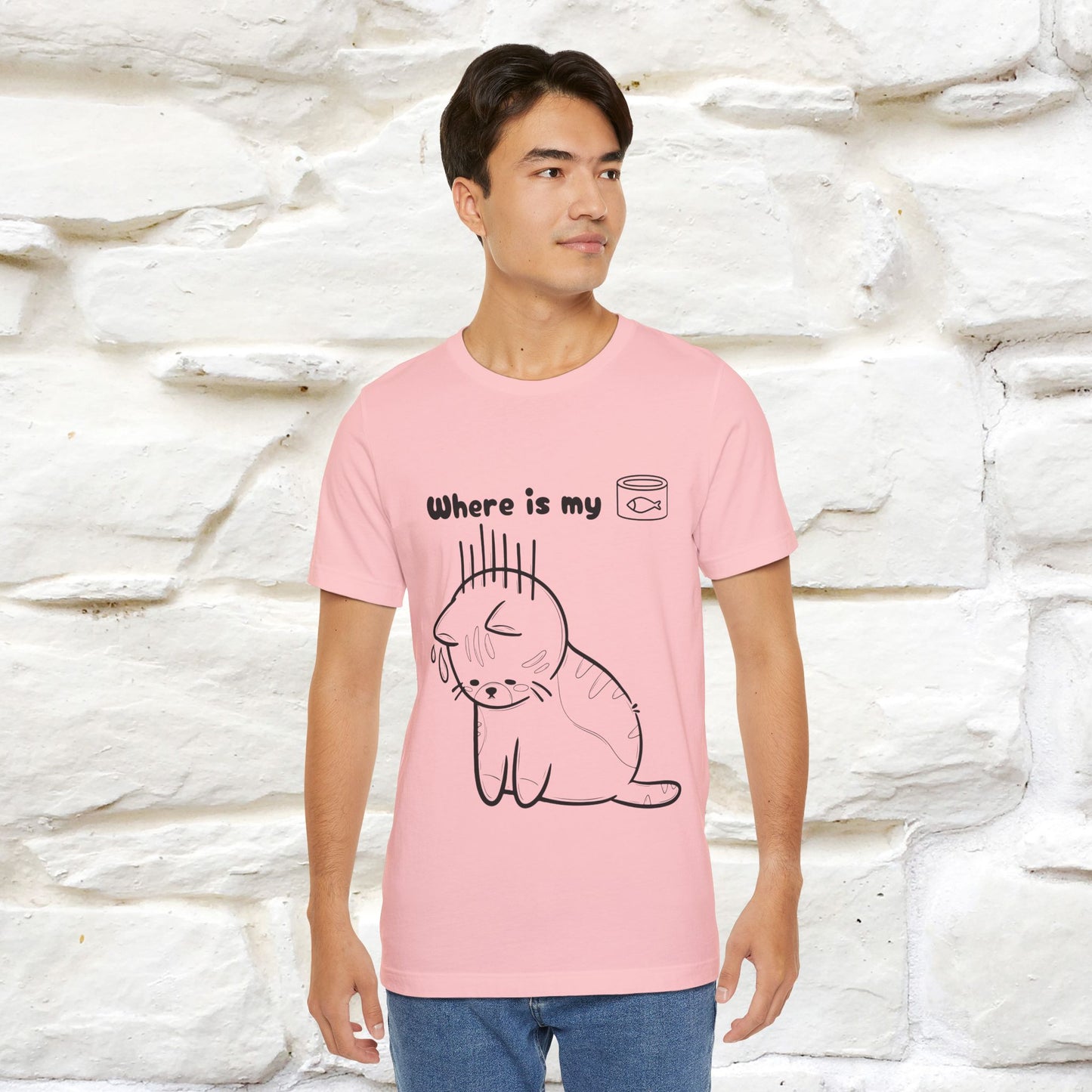"Where Is My Tuna?" Cat T-Shirt | Nunu&Miao Studio - Nunu&Miao Studio