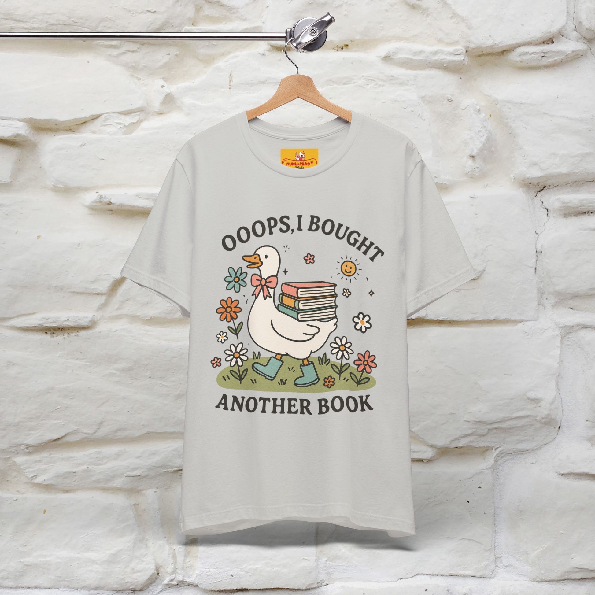 "Oooops I Bought Another Book" Funny Goose T-shirt |Nunu&Miao Studio - Nunu&Miao Studio