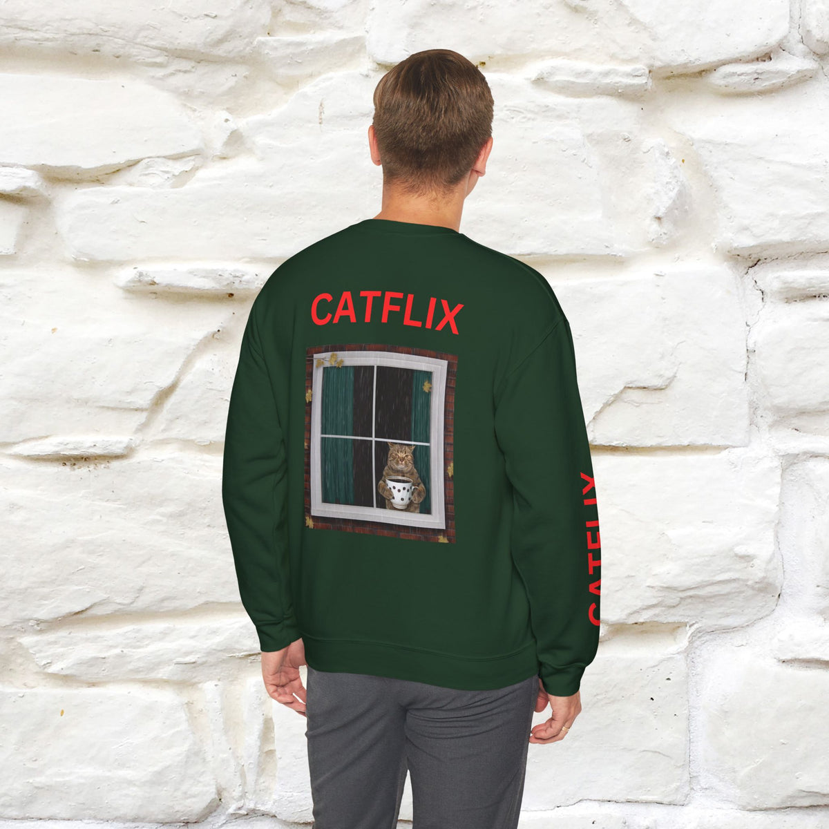 "Catflix'' |Cat Sweatshirt | Nunu&Miao Studio