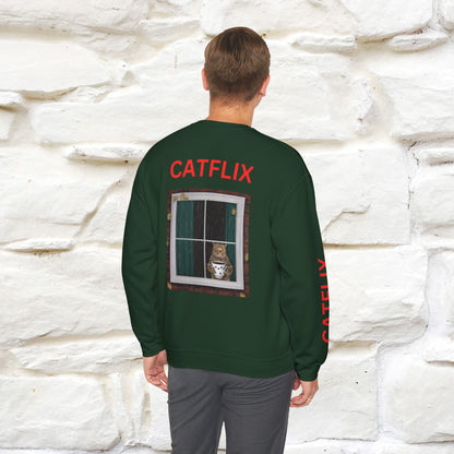 "Catflix'' |Cat Sweatshirt | Nunu&Miao Studio