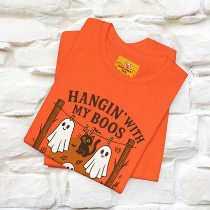 "Hanging With My Boos" Halloween Cat T-shirt |Nunu&Miao Studio - Nunu&Miao Studio